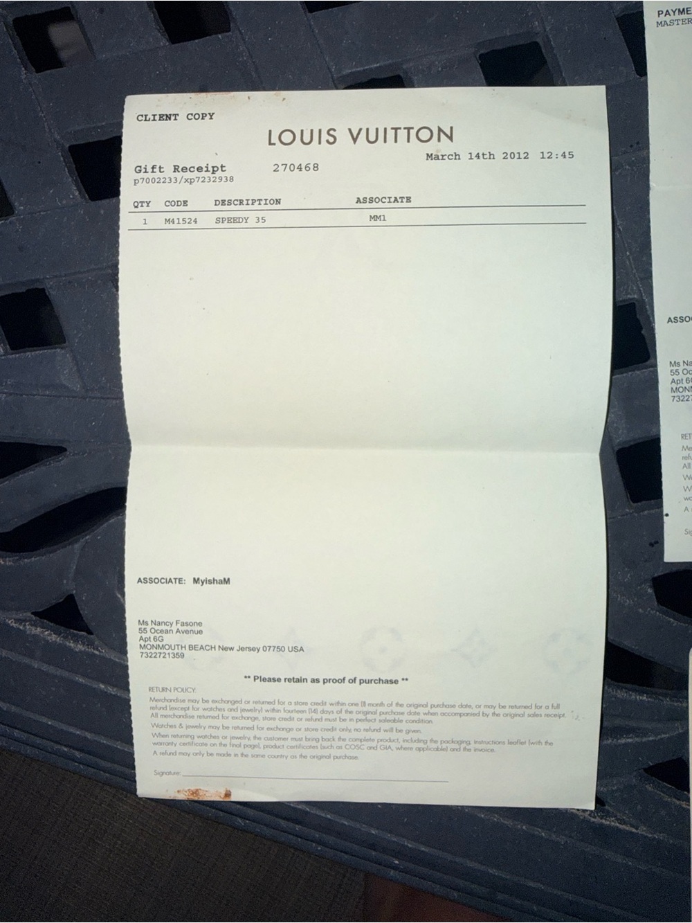 Louis Vuitton Brown Speedy 35 Monogram Canvas Duffel Bag with Tan Trim - Picture 6 of 8